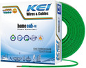 KEI Homecab 99.97% Pure Copper Conductor FR PVC Insulated 1.5 sq/mm Green 90 m Wire (Green)