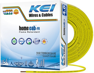 KEI FR PVC 4 sq mm Yellow