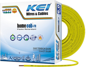 KEI FR PVC 6 sq mm Yellow