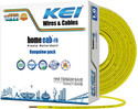 KEI homecab, 99.97% Pure Copper Conductor FR PVC Insulated 1 sq/mm Yellow 180 m Wire (Yellow)