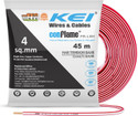 KEI PVC 4 Sqmm Red 45 m