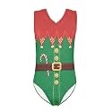 KEIAHUAN Gymnastics Leotards for Girls Sleeveless Bodysuit Dance Leotards Performance Costume