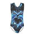 KEIAHUAN Gymnastics Leotards for Girls Sleeveless Bodysuit Dance Leotards Performance Costume