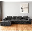 KEIKI Cloud Modular Sectional Sofa with L Shape Chaise, Left Facing Chaise Layout for Relaxed Seating
