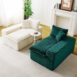 KEIKI 120 inch Modular Boneless Couch Full