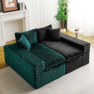 KEIKI 120 inch Modular Boneless Couch Full