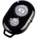 Shutter Wireless Bluetooth Camera Remote for Mobile Selfie Remote with Bluetooth Connectivity Technology Tripod one Click Button for Selfie Photos Video Recording Vlogging - Black