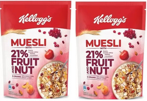 kelloggs muesli fruit  nut pouch 2 x 500 g