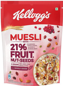 kelloggs muesli fruit  nut pouch 499 g