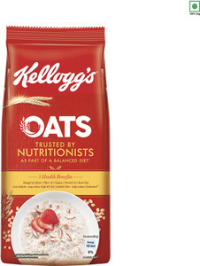 kelloggs rolled oats trusted by nutritionists high in protein  fibre breakfast oats pouch 200 g