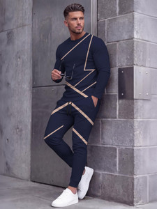 kelonbro geometric print men track suit