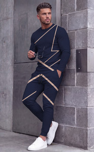 kelonbro geometric print men track suit