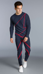 KELONBRO Geometric Print Men Track Suit