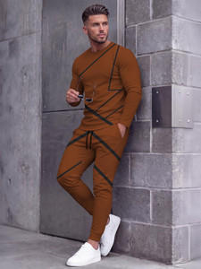 kelonbro geometric print men track suit