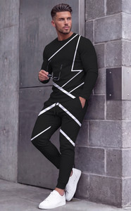 kelonbro geometric print men track suit