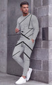 KELONBRO Geometric Print Men Track Suit