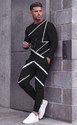 KELONBRO Geometric Print Men Track Suit