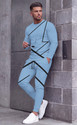 KELONBRO Geometric Print Men Track Suit