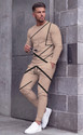 KELONBRO Geometric Print Men Track Suit