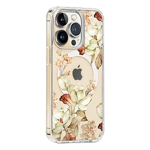 for iphone 11 magsafe case floral slim cute shockproof protective hard pctpu bumper flower women cover magnetic case
