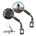 KEMIMOTO Bike Mirror 2pcs, 360° Adjustable Aluminum Rear View Mirror