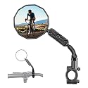 KEMIMOTO Bike Mirror, 360° Adjustable Aluminum Rear View, Easy Install