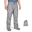 KEMIMOTO Men's Packable Waterproof Windproof Cycling Rain Pants