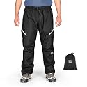 KEMIMOTO Men's Packable Waterproof Windproof Cycling Rain Pants