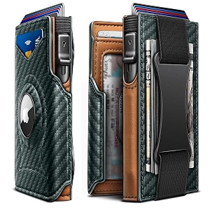 kemisant airtag wallet men giftmens slim front pocket wallet money clip standard or apple airtag use 383428340934