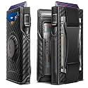 KEMISANT Airtag Wallet Men Gift,Mens Slim Front Pocket Wallet Money Clip Standard or Apple Airtag Use 3.8"×2.8"×0.9", Black2714, one size, Front Pocket
