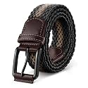 KEMISANT Men's Stretch Woven Braided Web Golf Belt 1 3/8"-Multi-Pack