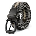 KEMISANT Men's Stretch Woven Braided Web Golf Belt 1 3/8"-Multi-Pack