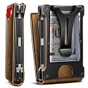 KEMISANT Men Wallet- Slim Wallet Money Clip For Gift Men in Front Pocket 12Cards-Metal Case with Magnetic Flip