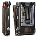 KEMISANT Men Wallet- Slim Wallet Money Clip For Gift Men in Front Pocket 12Cards-Metal Case with Magnetic Flip