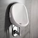 Ceramic White Urinal for Bathroom | 11.41 x 11.81 x 15.35 Inch | WT-Small Urinal