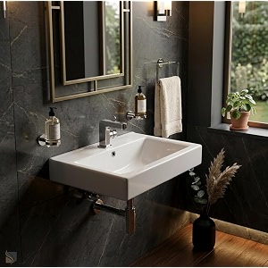 wall mounted wash basin for bathroom  wall hung wash basinsink 179 x 138 x 57 inch olina-5007 - ceramic polished