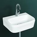 Wall Mounted Wash Basin for Bathroom | Wall Hung Wash Basin/Sink (18.3 x 12.79 x 5.11 Inch, WT-Alexa)