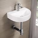 Wall Mounted Wash Basin for Bathroom | Wall Hung Wash Basin/Sink (16.73 x 11.81 x 3.93 Inch, WT-Mark)