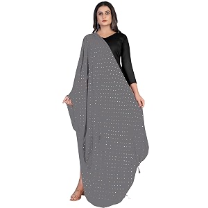 kemza women39s printed chiffon dupatta