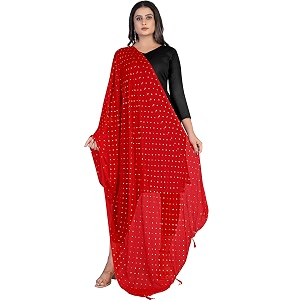 kemza women39s printed chiffon dupatta
