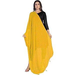 kemza women39s printed chiffon dupatta