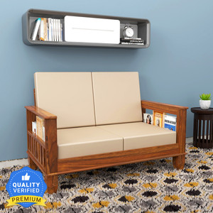 Kendalwood Furniture 2 Seater Wooden Sofa Fabric
