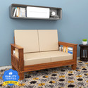 Kendalwood Furniture 2 Seater Wooden Sofa Fabric