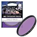 Kenko Lens Filter with Colour Effect MC Twilight Blue 55 mm, Creates Inspiring Colours in the Evening Sky, 195345