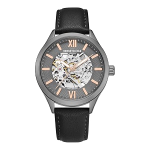 Kenneth Cole Automatic Black Round Dial Mens