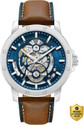 Kenneth Cole Automatic Blue Dial Tan Genuine