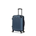 Kenneth Cole REACTION Renegade Luggage Expandable 8-Wheel Spinner Lightweight Hardside Suitcase, Granite Blue, 20-Inch Carry On