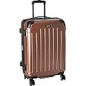 Kenneth Cole REACTION Renegade Luggage Expandable 8-Wheel Spinner Lightweight Hardside Suitcase, Rose Gold, 24-Inch Checked