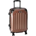 Kenneth Cole REACTION Renegade Luggage Expandable 8-Wheel Spinner Lightweight Hardside Suitcase, Rose Gold, 20-Inch Carry On
