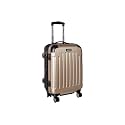 Kenneth Cole REACTION Renegade Luggage Expandable 8-Wheel Spinner Lightweight Hardside Suitcase, Champagne, 20-Inch Carry On